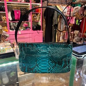 Vintage 90s Rafe NY Snakeskin Shoulder Bag